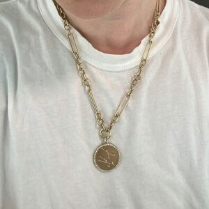 Fewer Finer Mixed Link Necklace 20”